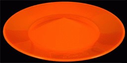 Thicker Spinning Plate - with stick ( circus toy ) Orange