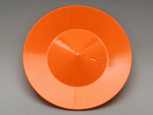 Spinning Plate - with stick ( circus toy ) Orange