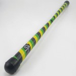 Devil Stick - tapered practice stick w/grips Black Yellow Green